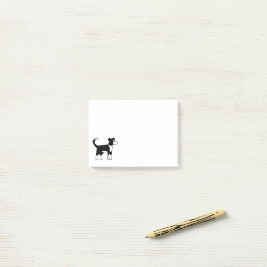 Border Collie Dog Post-it® Notes (Op bureau)