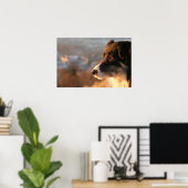 Border Collie Dog Poster (Thuiskantoor)