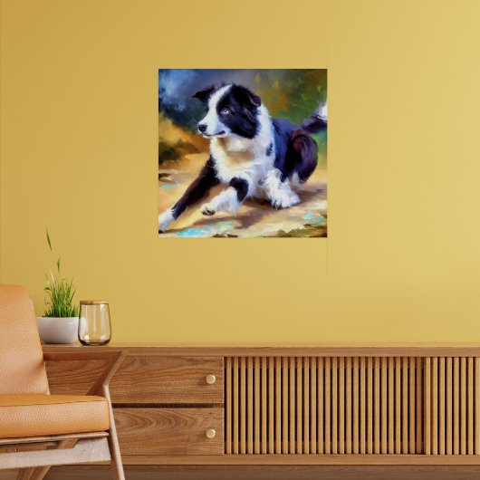 Border Collie Dog Poster (Woonkamer 2)