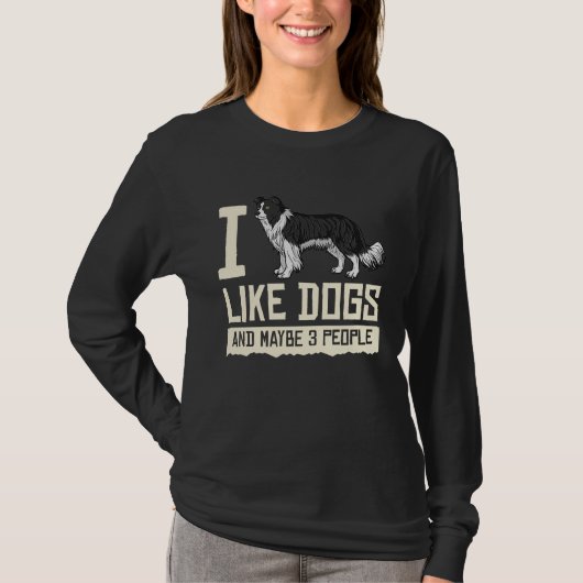 Border Collie Dog Puppies Owner Lover 1 T-shirt (Voorkant)