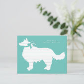 Border Collie Dog Puppy Bedankkaart (Staand voorkant)