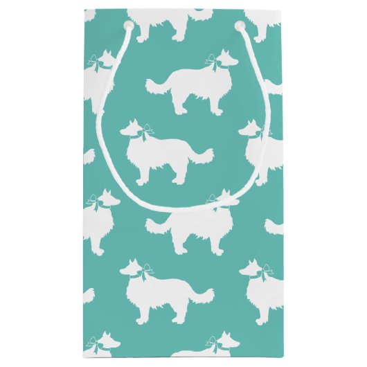 Border Collie Dog Puppy Klein Cadeauzakje (Achterkant)