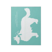 Border Collie Dog Puppy Notitieblok (Linkerzijde)