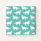 Border Collie Dog Puppy Notitieboek (Achterkant)