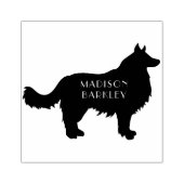 Border Collie Dog Puppy Rubberstempel (Afrduk)