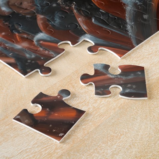 Border Collie Dog Roller Onderzetter Kerst Legpuzzel (Zijkant)