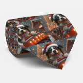 Border Collie Dog Roller Onderzetter Kerst Stropdas (Opgerold)