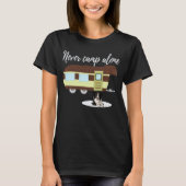 Border Collie Dog RV Funny Camping Travel Trailer T-shirt (Voorkant)