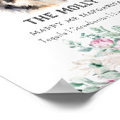 Border Collie Dog Signature Drink Teken Poster (Hoek)