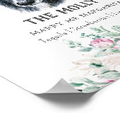 Border Collie Dog Signature Drink Teken Poster (Hoek)