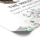 Border Collie Dog Signature Drink Teken Poster (Hoek)