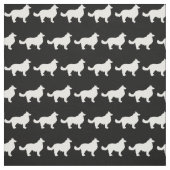 Border Collie Dog Silhouette Pet Stof (Swatch)