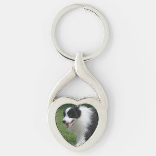 Border Collie Dog Sleutelhanger