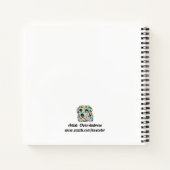 Border Collie Dog Square Notitieboek (Achterkant)
