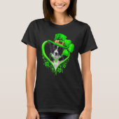 Border Collie Dog St Patricks Day Lover Irish Sham T-shirt (Voorkant)