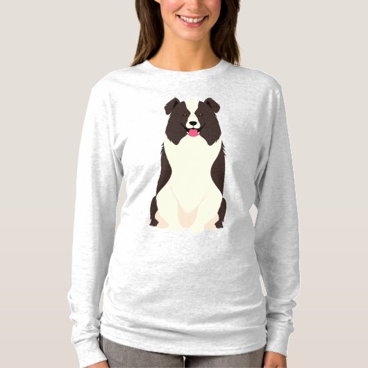 Border Collie Dog T-shirt (Voorkant)