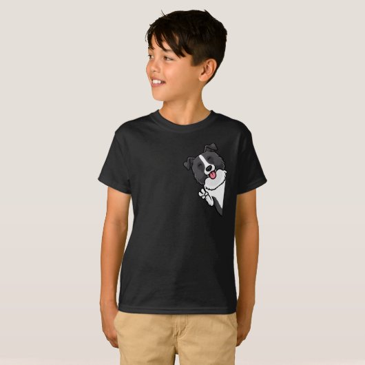 Border Collie Dog T-shirt (Voorkant volledig)