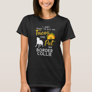 Border Collie Dog Tacos Owner Kerstmis T-shirt