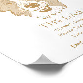 Border Collie Dog Trouwhandtekening Drink Teken Poster (Hoek)