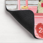 Border Collie Dog Valentijnsdag Kissing Booth Muismat (Hoek)