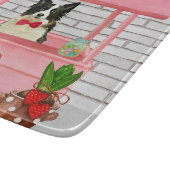 Border Collie Dog Valentijnsdag Kissing Booth Snijplank (Hoek)