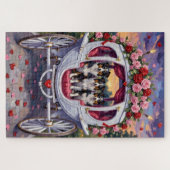 Border Collie Dog Valentine's Day Legpuzzel (Horizontaal)