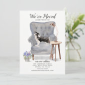 Border Collie Dog We hebben de aanmaning verplaats Aankondiging (Staand voorkant)