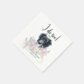 Border Collie Dog Wedding Cocktail Napkins Servet (Hoek)