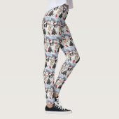 Border Collie Dog Winter Wonderland Kerstvreugde Leggings (Rechts)