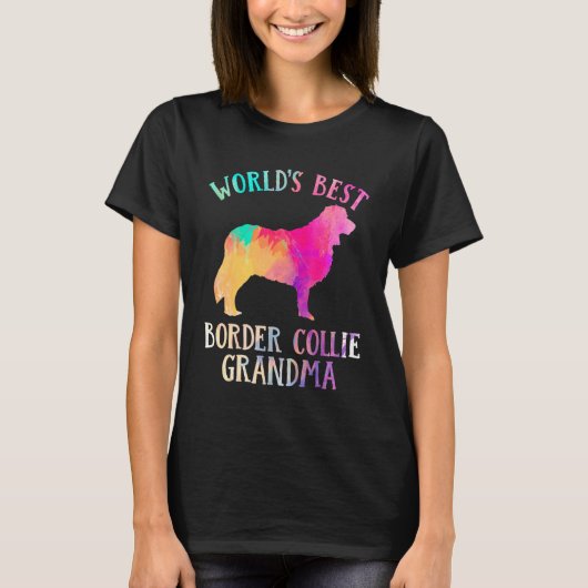 Border Collie Dog Worldu2019s Best Border Collie T-shirt (Voorkant)