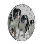 Border Collie Dogs Dartbord (Voorkant Links)