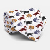 Border Collie Dogs Stropdas (Opgerold)