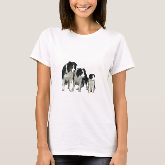 Border Collie Dogs T-shirt (Voorkant)