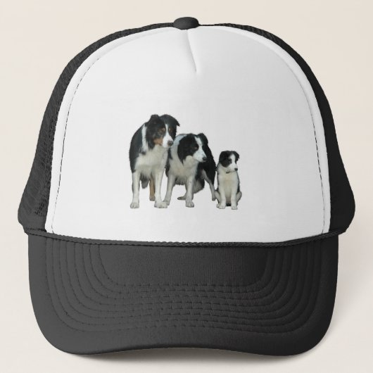 Border Collie Dogs Trucker Pet (Voorkant)