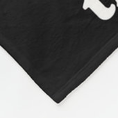 Border Collie Dont Cross The Border  Fleece Deken (Hoek)