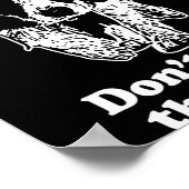 Border Collie Dont Cross The Border Poster (Hoek)