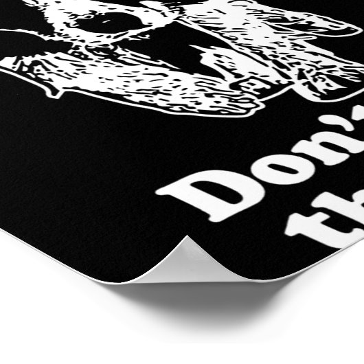 Border Collie Dont Cross The Border Poster (Hoek)