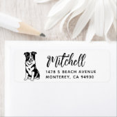 Border Collie Eigenaar Retouradres Hond Eigenaar L Etiket (Insitu)