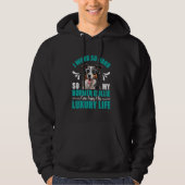 Border Collie-eigenaar WERKT ZO HARD DAT MIJN BORD Hoodie (Voorkant)