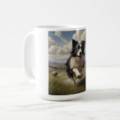 Border Collie Elegant Breed Koffie Mok (Voorkant links)