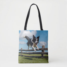 Border Collie Elegant Shoulder Tote Bag