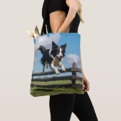 Border Collie Elegant Shoulder Tote Bag (Dichtbij)