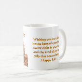 Border Collie en Kinderen Herfst Koffiemok (Voorkant rechts)