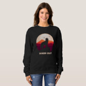 Border Collie en Mountain Premium Trui (Voorkant volledig)
