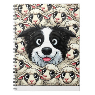 Border Collie en schapenhoeden Notitieboek
