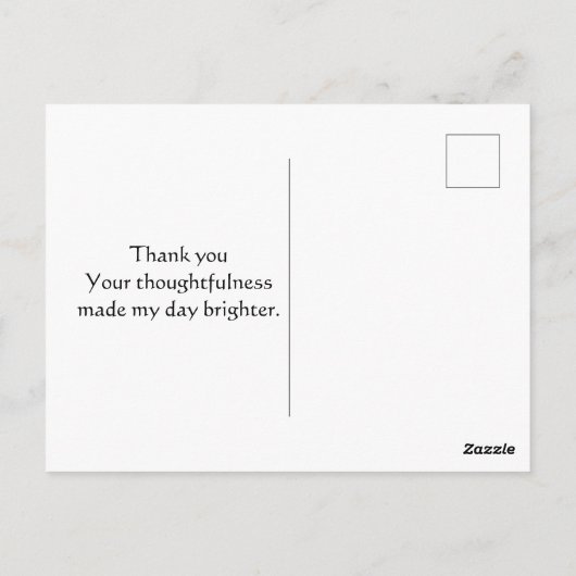 Border Collie en Wilde Bloemen Dankjewel Ansichtka Briefkaart (Achterkant)