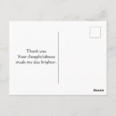 Border Collie en Wilde Bloemen Dankkaart Briefkaart (Achterkant)