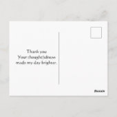 Border Collie en Wildflowers Bedankt Briefkaart (Achterkant)