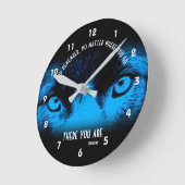 Border Collie Eyes Confucius Inspirerend Quote Ronde Klok (Hoek)