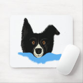 Border Collie Face Muismat (Met muis)